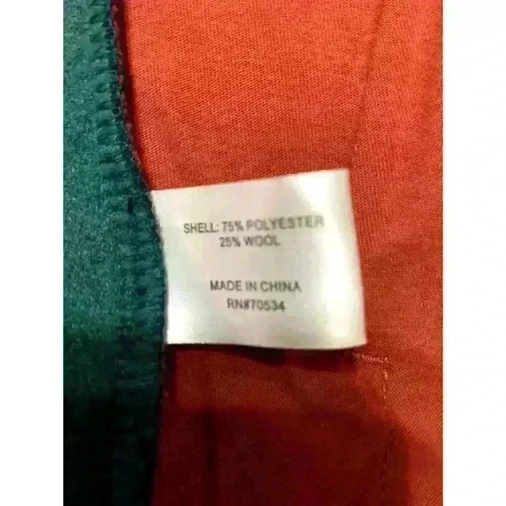 Orvis green Wool Blend Full Zip Womens Vest Size Medium EUC Hiking Outdoor - Picture 8 of 9